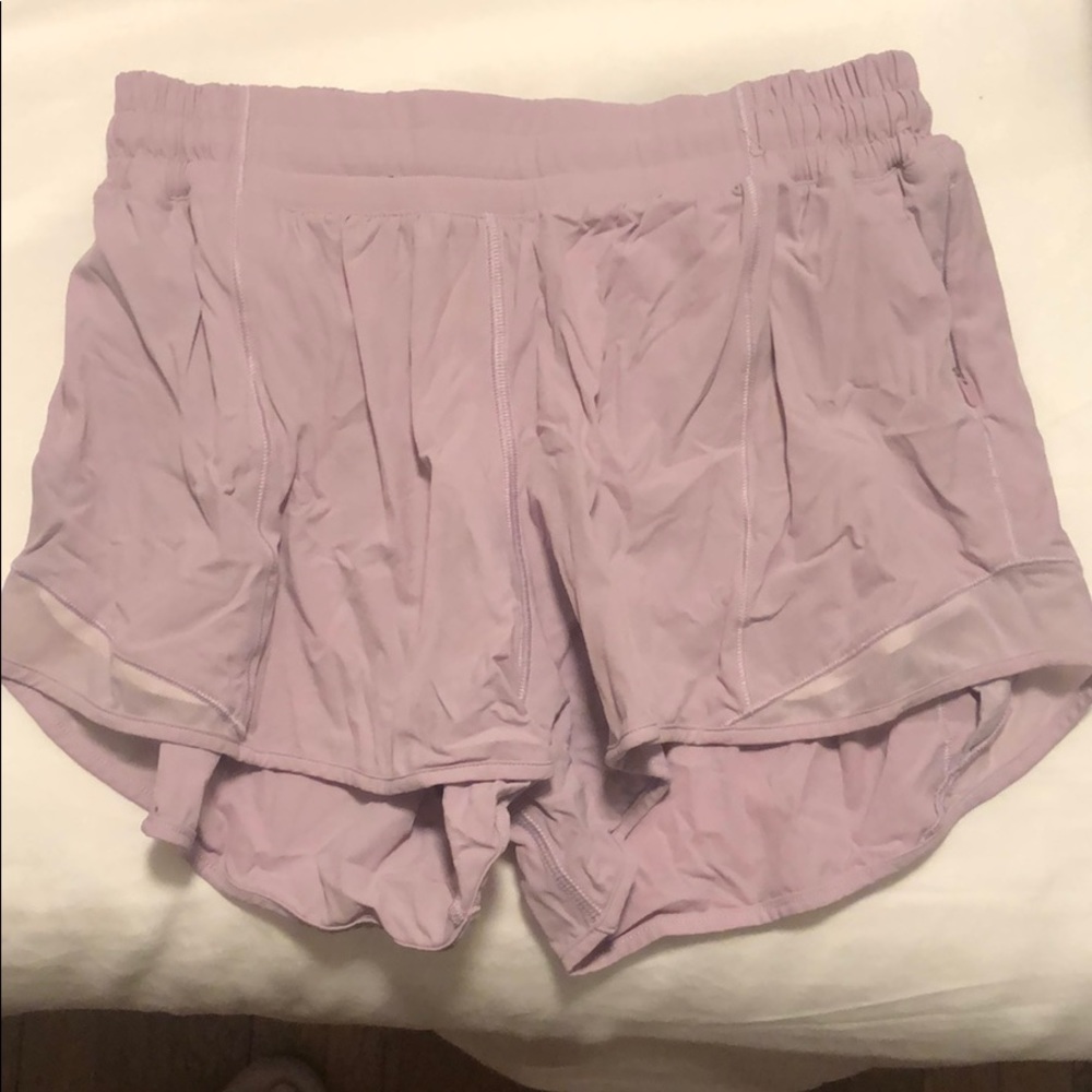 Lilac lululemon shorts
